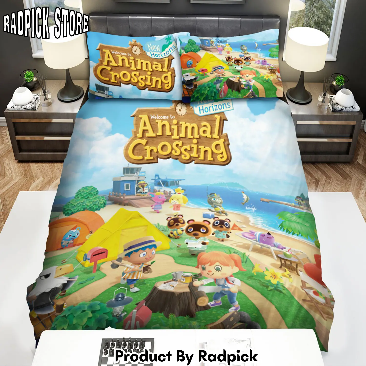 Radpick animal crossing new horizon characters comforter duvet cover bed sheets bedding sets rp3278787